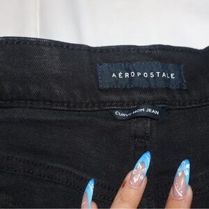 Aeropostale Black Curvy Mom Jeans
